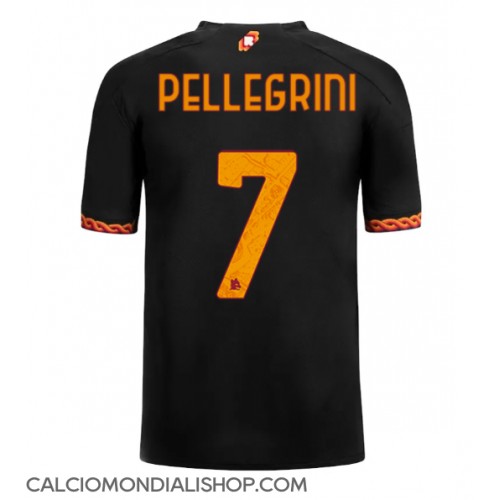 Maglie da calcio AS Roma Lorenzo Pellegrini #7 Terza Maglia 2023-24 Manica Corta